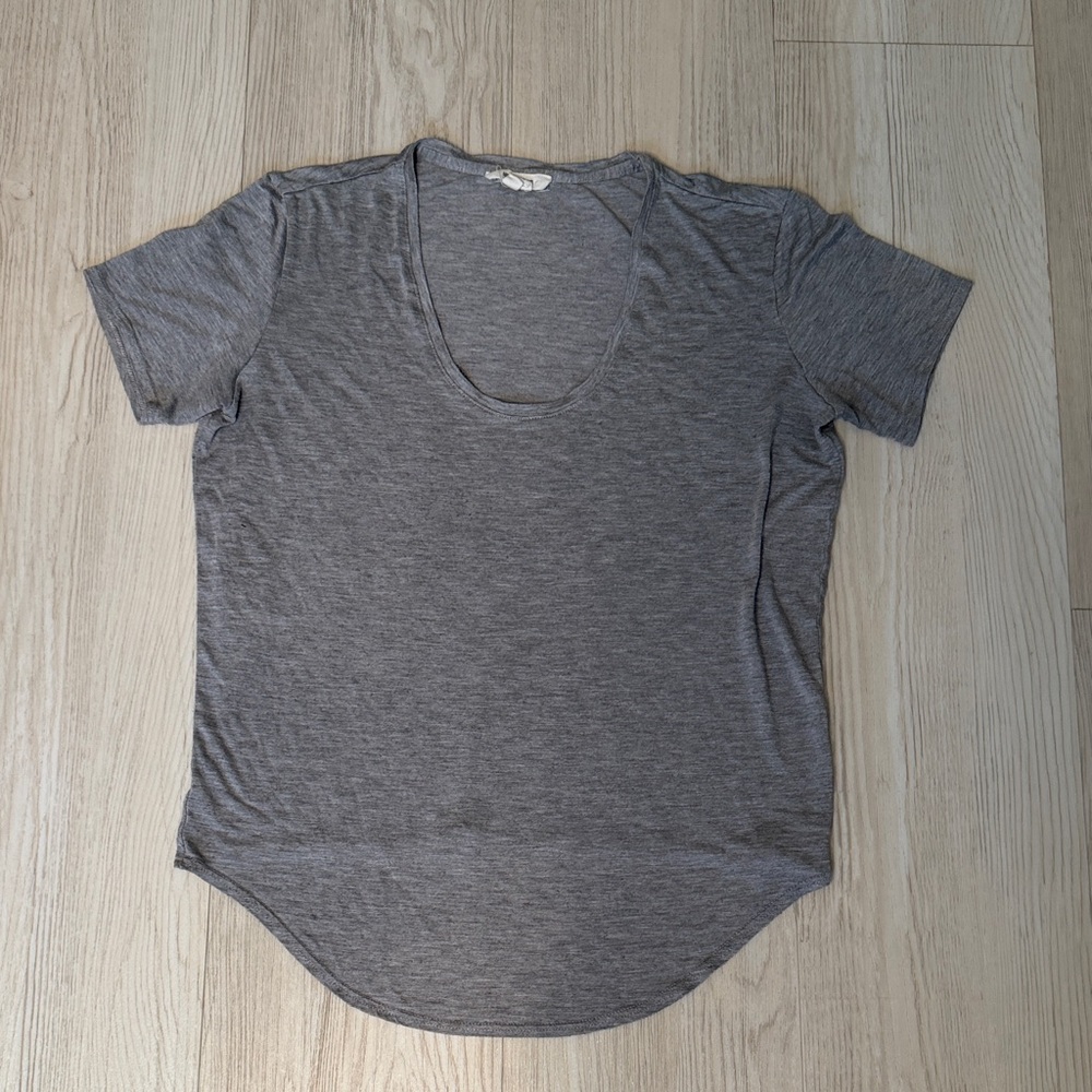 Helmut Lang Gray Short Sleeve Tee